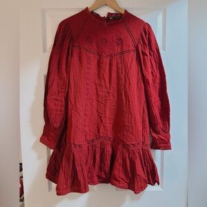 Zara Women Red Casual Dress